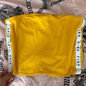 PINK Victoria's Secret Mustard Tube Top